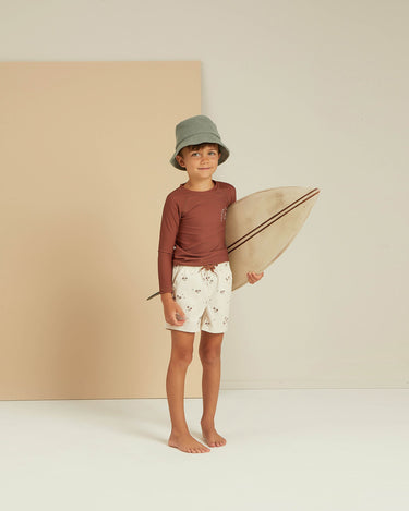 Rylee + Cru Rashgaurd Top, Redwood